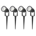 thumbnail image 4 of Focos LED impermeables para exteriores, luz de paisaje para camino de entrada, patio, césped, 5W, CC de 12V, 4 Uds., 4 of 8