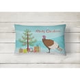 thumbnail image 2 of Carolines Treasures BB9349PW1216 Bourbon Red Turkey Hen Christmas Canvas Fabric Decorative Pillow, Teal, 12H x16W,, 2 of 3