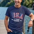 thumbnail image 4 of Jollimate Vintage USA Flag T-Shirt, American Flag Graphic Tee, Patriotic Shirt for Men, 4 of 6