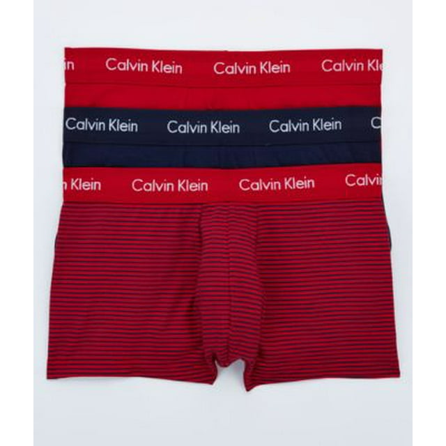 Calvin Klein Cotton Stretch Low Rise Trunk 3-Pack - Walmart.com