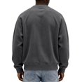 thumbnail image 3 of Mens Loose Crew Neck Pullover Long Sleeve Corduroy Casual Fashion Sweatshirt Daily Streetwear Men Everyday Outfits, 3 of 6