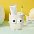 thumbnail image 2 of Nmdmisc Cute Cartoon Bathroom Toothbrush Cups,Bathroom Tumbler Cup,Tooth Brush Holders,Plastic Household Drinking Cups,Dishwasher Safe Water Mugs for Kids Couples Friends, 2 of 6