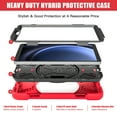 thumbnail image 3 of Case for Samsung Galaxy Tab A9 8.7" 2023 SM-X110 / SM-X115, Kids Friendly Rugged Cover Built-in 360° Rotatable Stand-Hand/Shoulder Strap/Pencil Holder for Samsung Galaxy Tab A9, Red, 3 of 19