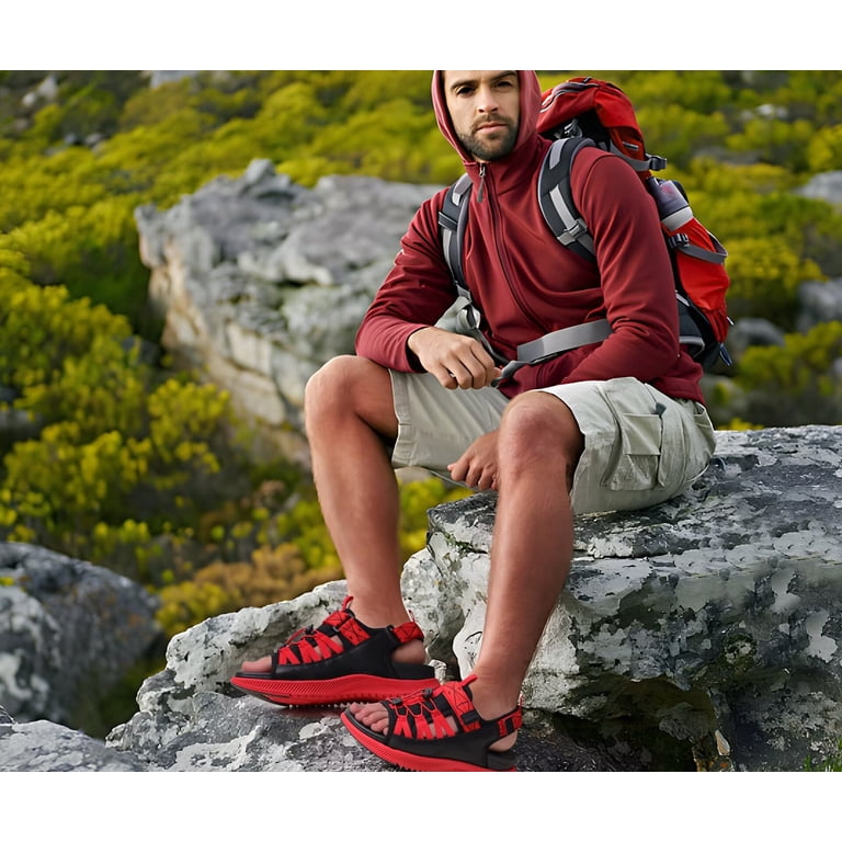 ONCAI Men Hiking Sandals, Arch Support Walking Sandals with  display picture 2