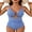 Purple, variant on Womens Double Straps One Piece Swimwear O-Ring Cutout Bathing Suit Tummy Control Monokini Swimwear