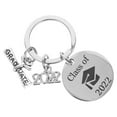 thumbnail image 1 of 1Pc Stainless Steel Graduation Keychain Bag Pendant Heart Design Gift Key Ring, 1 of 8