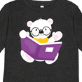 thumbnail image 4 of Inktastic Bear Going to School, Polar Bear, Cute Bear, Books Boys or Girls Long Sleeve Toddler T-Shirt, 4 of 5