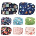 thumbnail image 2 of Scrub Cotton Nurse Hat Adjustable Medical Bouffant Sanitary Cap Cartoon Print Pattern Unisex Dust Proof Beauty Nursing Colorful 07, 2 of 6