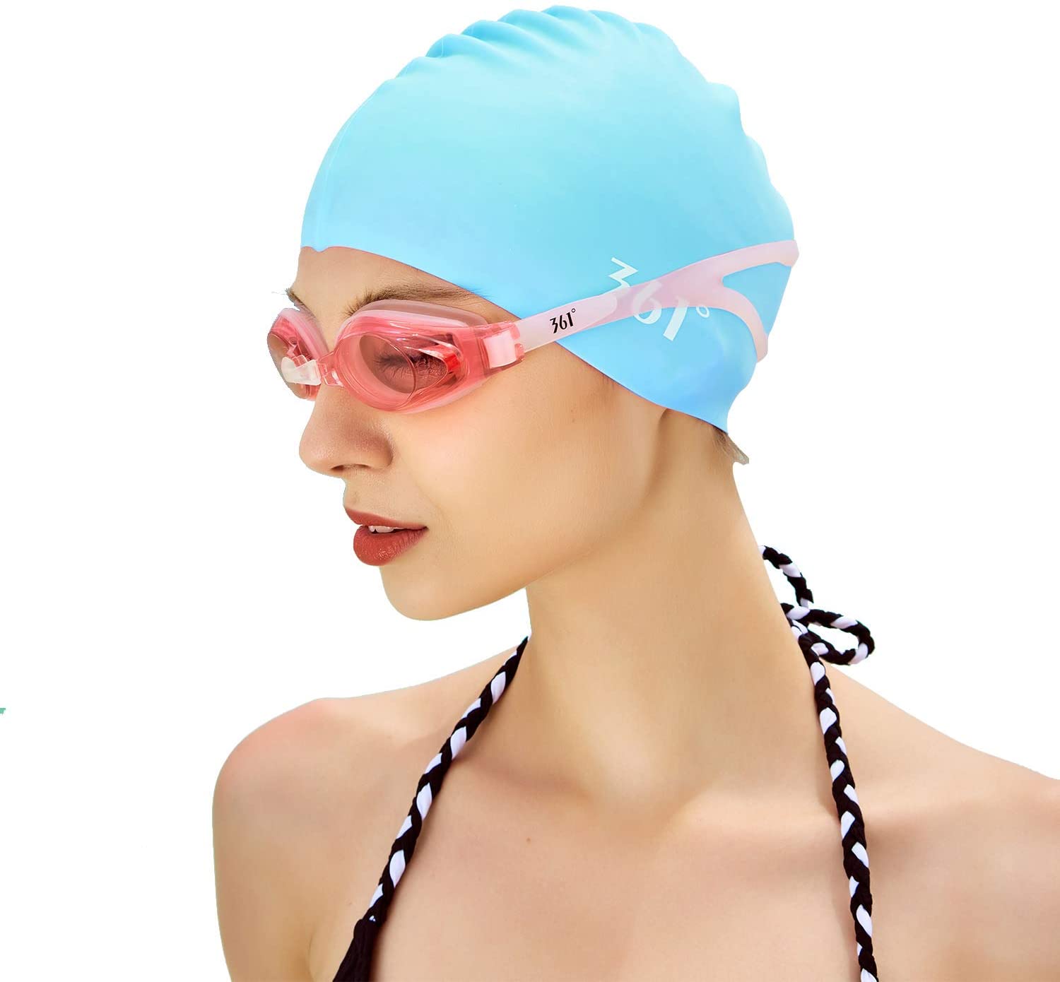Women Waterproof Soft Swimming Caps 