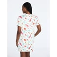 thumbnail image 4 of Joyspun Women's Dreamy Soft Collection Short Sleeve Sleepshirt, Sizes S/M-2X/3X, 4 of 6