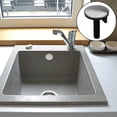 thumbnail image 4 of 4 Piezas de Cubierta de Agujero para Fregadero de Cocina, Cubierta de Orificio de Rociador de Metal, Cubierta de Fregadero de Baño, Tapa de Tapón de Lavabo de Metal de Acero Inoxidable, 4 of 5