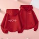 thumbnail image 1 of Sudadera deportiva informal con capucha y manga larga con estampado degradado para niños y niñas, de poliéster, 1 of 8