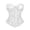 White, variant on Krdevn Women's Strapless Floral Lace Corset, Boned Sweetheart Bustier, Breathable Waist Cincher Tummy Control Shapewear Top,White