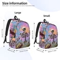 thumbnail image 2 of Bingfone Sky Sunflower Skull Print Canvas College Laptop Backpack, Large Capacity Lightweight College Bookbag Casual Daypack-Medium, 2 of 5