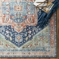thumbnail image 4 of Livabliss Area Rugs for Living Room, 5x7 Iris Traditional Blue Rug, Bedroom Dining Room Home Decor Stain Resistant Carpet (5' x 7'6"), 4 of 9