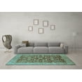 thumbnail image 3 of Ahgly Company Indoor Rectangle Oriental Light Blue Industrial Area Rugs, 7' x 9', 3 of 4