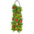 thumbnail image 3 of Organic Sweet Bell Pepper Seed Hanging Garden Kit - 3 Pocket Planter Bag with Coco Fiber Soil Block, 3 of 5