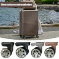 thumbnail image 2 of Jkung 1 Pair Universal Replacement Wheels Low Noise Double-Row Large Size Trolley Case Luggage Wheel Repair Travel Suitcase Parts Accessories Wheel, 2 of 8