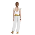 thumbnail image 2 of Sxiwei Arabian Princess Jumpsuits For Girls Rhinestone Patchwork Flying Sleeve Leotard Chiffon Overalls White 8, 2 of 4