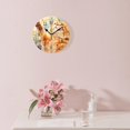 thumbnail image 3 of 12 Inch Wall Clock Battery Operated Silent Clock Decorative for Office, Kitchen, Outdoor, Living Room，Cat Watercolor Animal Pretty Colorful, 3 of 5