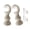 White, variant on NEXAVKPR Classical Wood Curtain Bracket Pair Round Base Support Pair for 28mm Window Rod