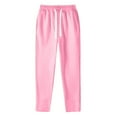thumbnail image 5 of TOWED22 Baggy Sweatpants Men, Men's Lightweight Sweatpants Open Bottom Joggers Sweat Pants Casual Wide Leg Lounge Pants(Pink,L), 5 of 5