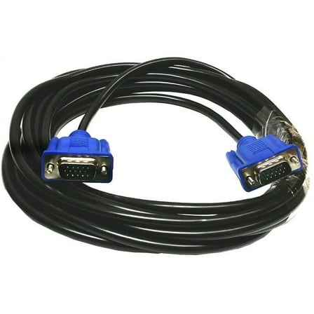 Importer520 HD15 Male to Male VGA Video Cable for TV Computer Monitor (10Ft, Blue Connector)