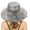 Gray, variant on Womens Summer Beach Hat Wide Leaf Flower Dress Hat Casual Breathable Sun Cap for Bridal Shower Vacation Travel