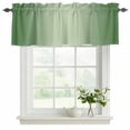 thumbnail image 2 of Green Ombre Valances for Windows, Decorative Rod Pocket Window Valance Curtains, Modern Gradient Abstract Art Short Curtain Drapes for Kitchen/Bathroom/Living Room, 2 Panels, 54" W x 18" L, 2 of 8