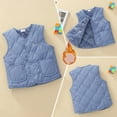 thumbnail image 7 of IVEYRTF Childrens Sleeveless Vests Warm Zipper or Button Pockets Casual Layering Piece Fall Winter Kids Outerwear Tops Unisex Toddler Youth Everyday Wear(Blue#1,9-10 Years), 7 of 7