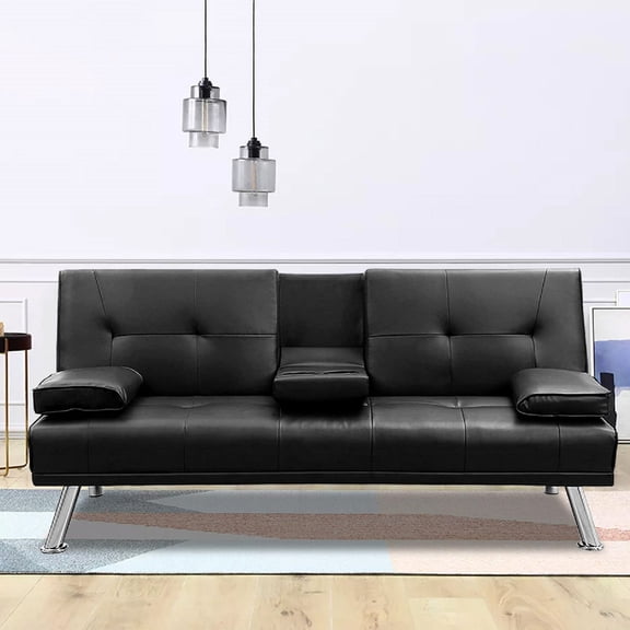 Adjustable Futon Sofa Bed / Convenient for TV Viewing and Napping at Home