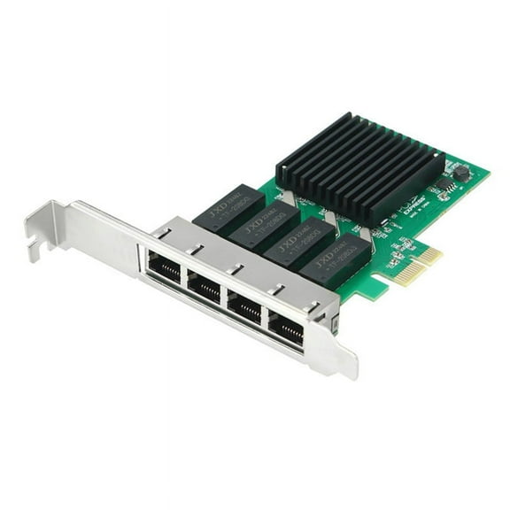 4 Port Network Card PCI Express X1 to RJ45 RTL8111H Chip 10/100/1000Mbps Gigabit Ethernet Lan Card for PC Desktop,Multicolor