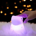 thumbnail image 1 of Dinosaur Shaped Silicone Night Light Soft Warm Touch Feeling Light Lamp For Office Bedside School Dormitory, 1 of 2