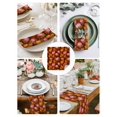 thumbnail image 3 of Pink Pumpkin Fall Cloth Napkins Set of 8 Reusable Dinner Napkins, Thanksgiving Maple Leaves Autumn Cocktail Napkin Washable Table Napkins for Wedding/Holiday Party/Baby Shower 20"x20", 3 of 7