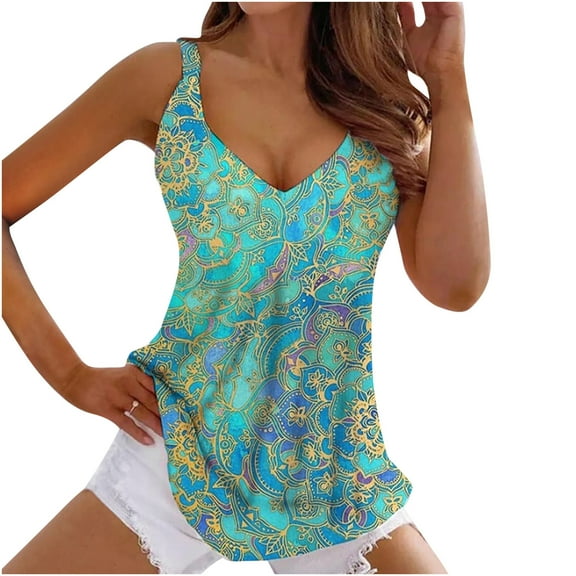 Summer Women's Sleeveless Tops, Wmens Dressy Casual Tanks Tops Sexy Sleeveless Cleavage Camisole Casual Vests