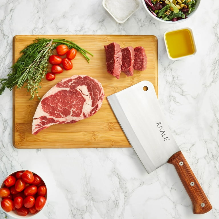  Bone Cutting Knife, Meat Cleaver Heavy Duty,Stainless Steel Bone  Chopping Knife Cleaver,Chinese Style Chef Bone Knife Butcher Knife with  Solid Wood Handle, Multipurpose Use for Home Kitchen : Home & Kitchen