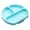 Blue, variant on Bumkins Baby and Toddler Silicone Grip Dish, Kids Plate for Ages 6 months+ in Gray