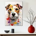 thumbnail image 3 of Russell Terrier Dog Cat Portrait Watercolor Painting Custom Canvas/Framed Canvas Prints - Wall Art for Home Decoration, Memorial Gift for Pet Lovers Dog Moms, home decor living room, 3 of 4