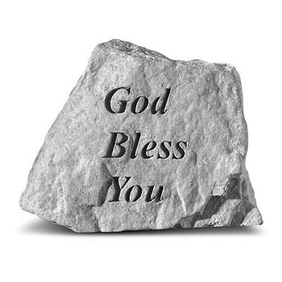 God Bless You Garden Accent Stone by Kay Berry