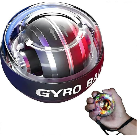 Wrist Trainer Ball, Wrist Strengthener Gyro, Self-Starting Forearm Trainer Gyro Ball for Strengthening The Bones and Muscles of The Fingers, Wrists, A