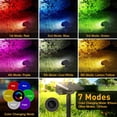 thumbnail image 7 of Flaow Solar Landscape Lights: 8-Pack IP65 Waterproof, RGB 7 Modes. Dusk-to-Dawn Color Changing Spotlights for Garden, Yard, Patio, Driveway., 7 of 7