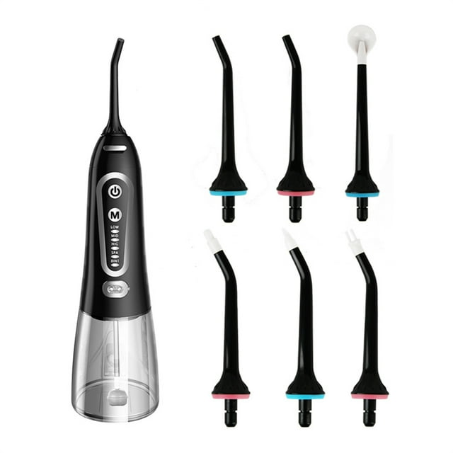 Portable Water Flosser with 8oz Tank 5 Cleaning Modes IPX7 Waterproof Cordless Rechargeable Oral Irrigator