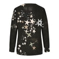 thumbnail image 4 of Chandails à Capuchon de Mode pour Femmes 2023 T-shirt Imprimé Ample Manches Longues Blouse Col Rond Hauts Décontractés Sweat à Capuche 50 % de Réduction Costumes Halloween/noël, 4 of 5