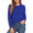 Blue, variant on PrettyGuide Women's Sweater Crewneck Cable Knit Long Sleeve Pullover Tops