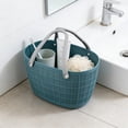thumbnail image 4 of Hand Woven Plastic Shopping Basket with Handles for Groceries, Laundry, Snacks and Picnic Storage, 4 of 6