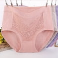 thumbnail image 2 of Aboser Women's Cotton Underwear Plus Size High Waisted Panties Comfortable No Show Lace Underwear Soft Full Coverage Brief Panties, 2 of 3