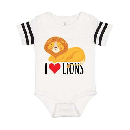 

Inktastic I Love Lions Gift Baby Boy or Baby Girl Bodysuit