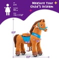 thumbnail image 2 of Juguete de peluche interactivo para niños, ponycycle, caballo, color marrón, E337, 2 of 8