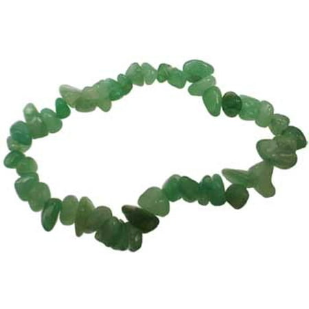 Womens Jewelry Bracelet Green Aventurine Gemstone Chip Heart Chakra Create Well Being Emotional Calm
