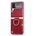 thumbnail image 5 of Allytechgroup Glitter Bling Case for Samsung Galaxy Z Flip 4, Ring Holder Slim Fit Soft TPU Anti-Scratch Bumper Shockproof Luxury Phone Case for Girls Women, Red, 5 of 11